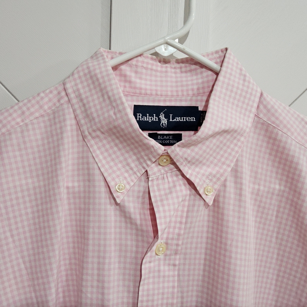 Ralph Lauren Men's Pink‎ Gingham Shirt
